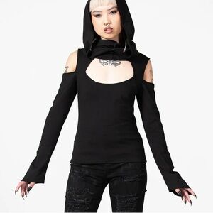 LAST CHANCE Killstar - Lore Hooded Top - Size XS
